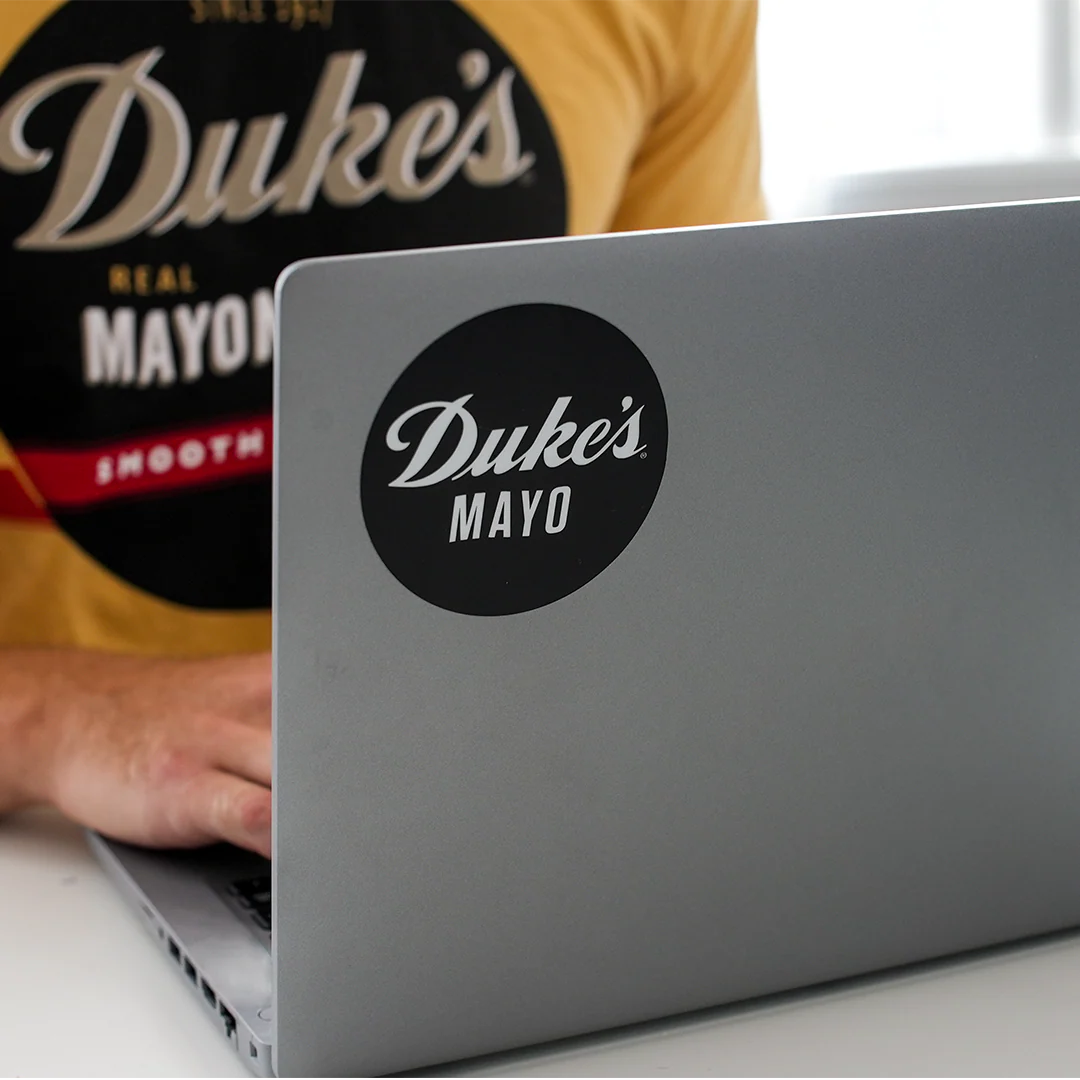 Duke's Mayo Circle Sticker - Image 4